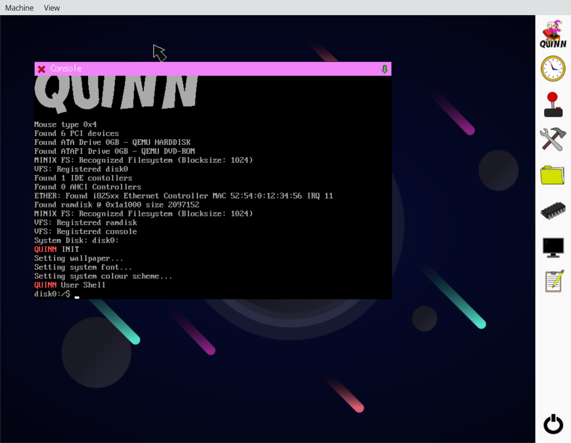Quinn OS Screenshot 1